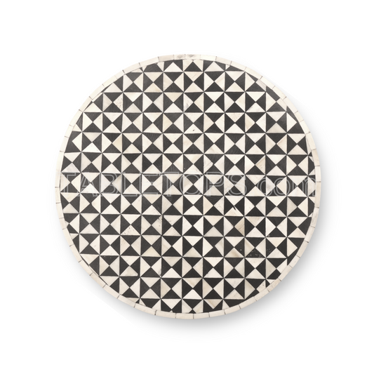 Nordic Design Bone Inlay Tabletop made with mdf/ply & real bone inlay  for Living room | Home Decor | Interior Styling