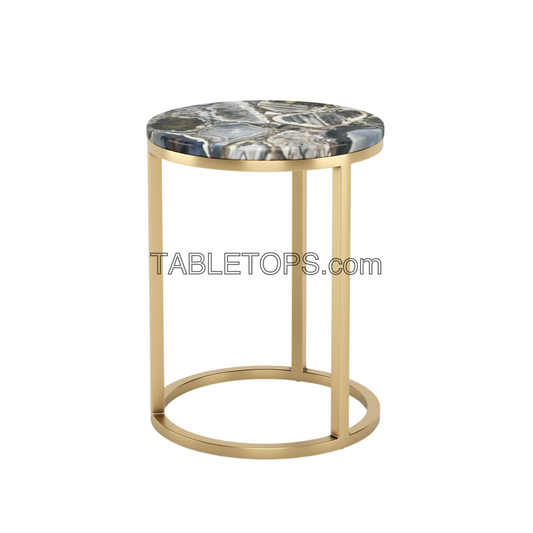 Grey Agate Side Table